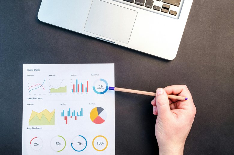 Feuille avec des statistiques