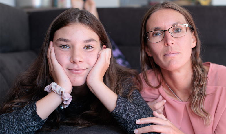 Cindy Engelmann und ihre Tochter Délya Cindy Engelmann und ihre Tochter Délya